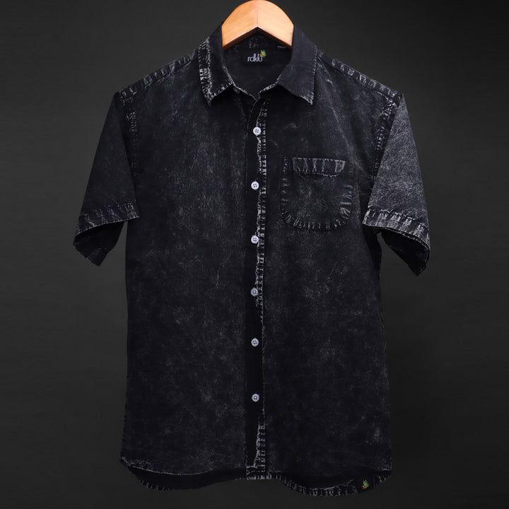 OBELISK * Acid Wash Regular Shirt #47