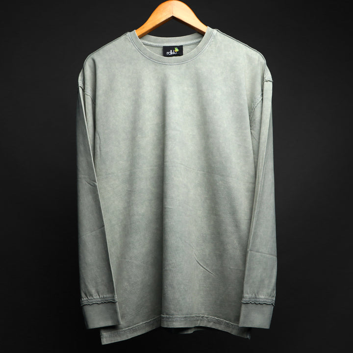 SILVER HAZE - RAW EDGE * ACID HEAVY GSM SWEATSHIRT #16