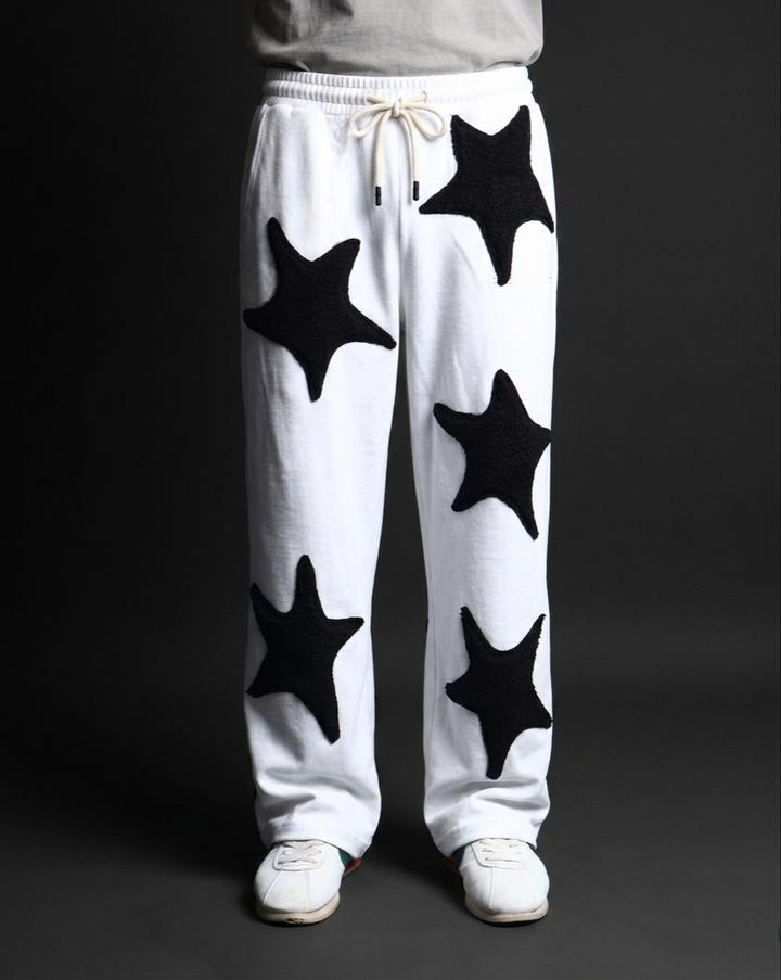 IKON * White WIDE LEG JOGGER # 55