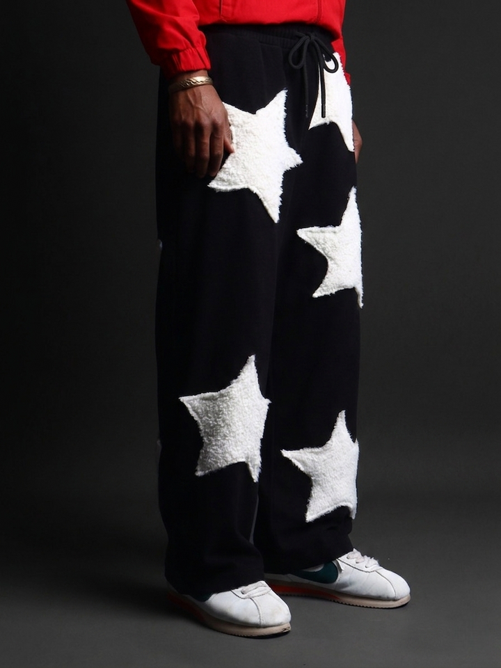 IKON * Black WIDE LEG JOGGER # 56