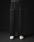 SUEDE WIDE LEG JOGGER #58