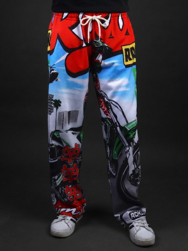 SUPERCROSS * Printed Wide Leg Pant #18