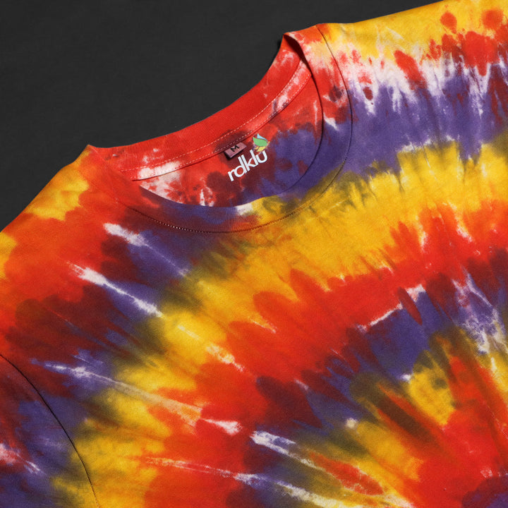 Men Tie And Dyed - Men's  Tie & Dye Co-Ord Tee & Shorts Set#10