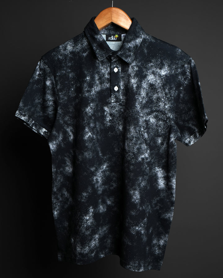 GENESIS * RDKLU ACID WASH EFFECT POLO TEE#1