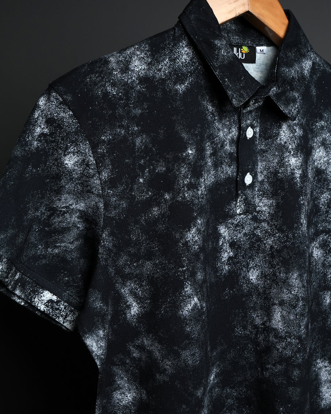 GENESIS * RDKLU ACID WASH EFFECT POLO TEE#1