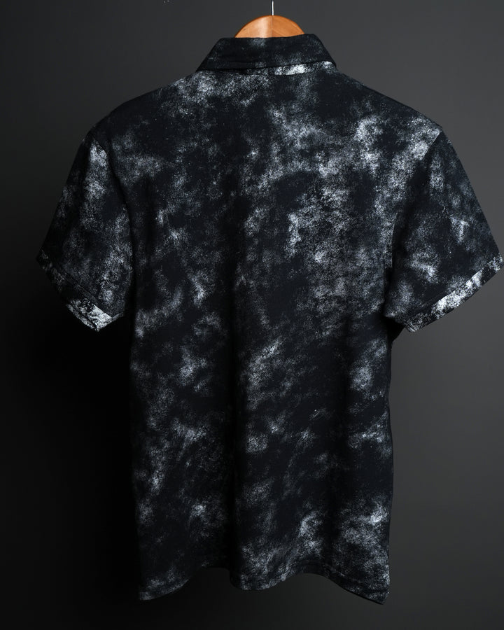 GENESIS * RDKLU ACID WASH EFFECT POLO TEE#1
