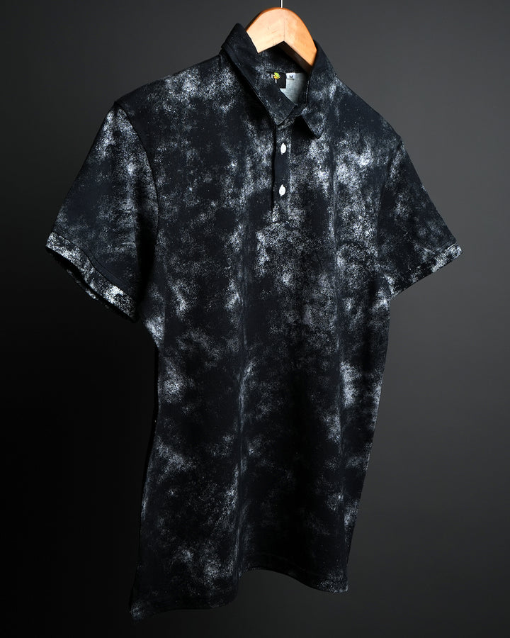 GENESIS * RDKLU ACID WASH EFFECT POLO TEE#1