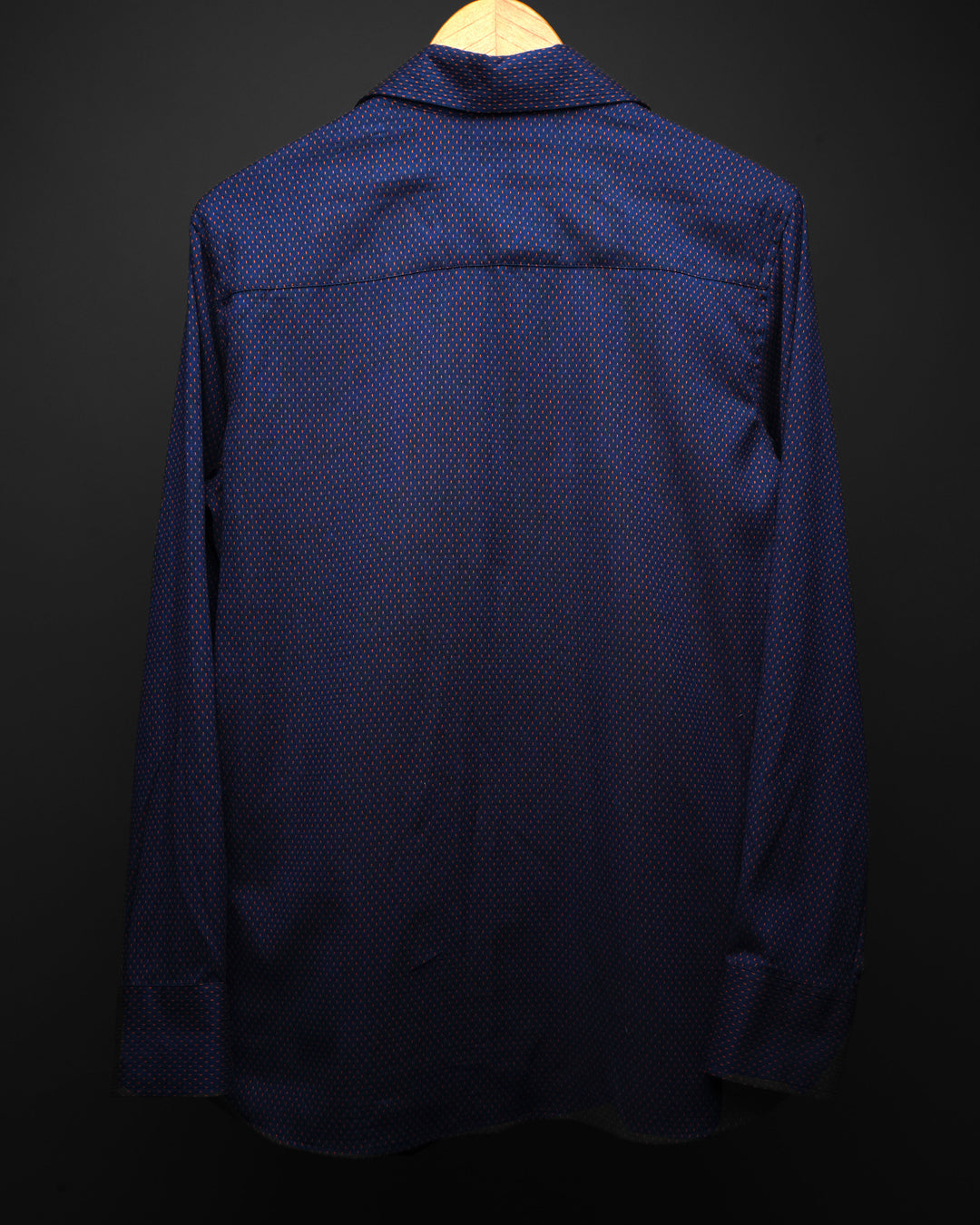 Midnight Dobby Zip Shirt Front #184