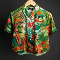 PACHA * Printed CROP SHIRT#464