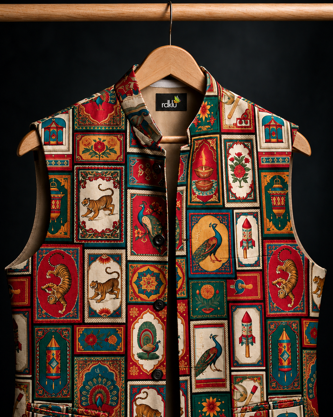 Utsav Chitra Printed Waistcoat #20