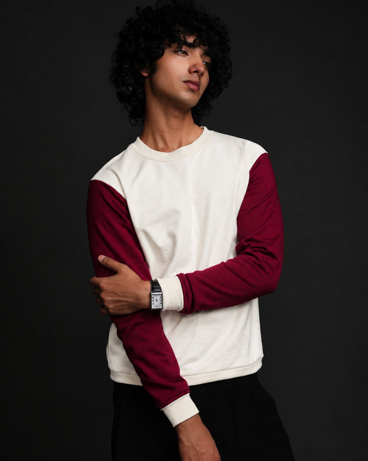 Vintage Campus* Colourblock  Basic Sweatshirt #13