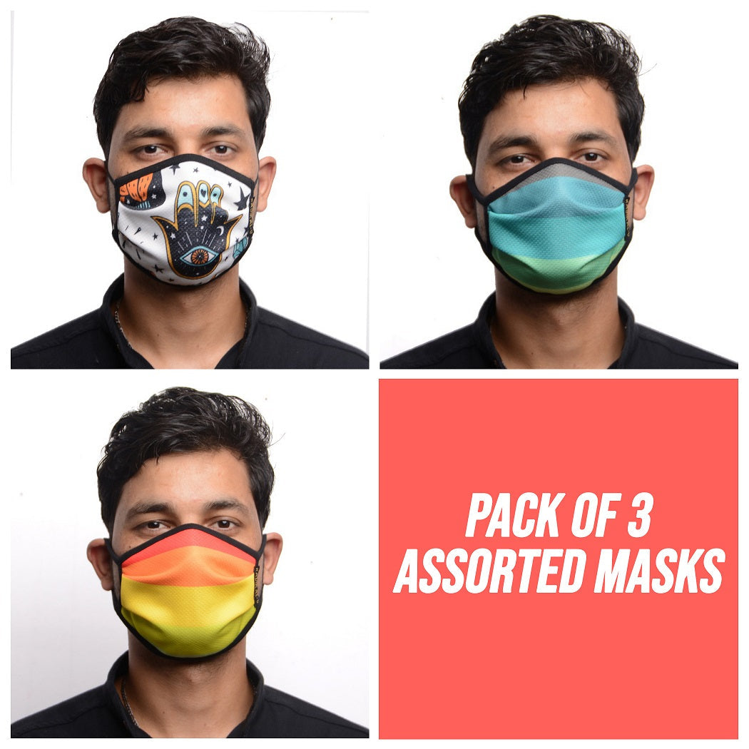 Rdklu Essential Masks - RDKLU 3 LAYERED WASHABLE MASK ASSORTED PACK#2