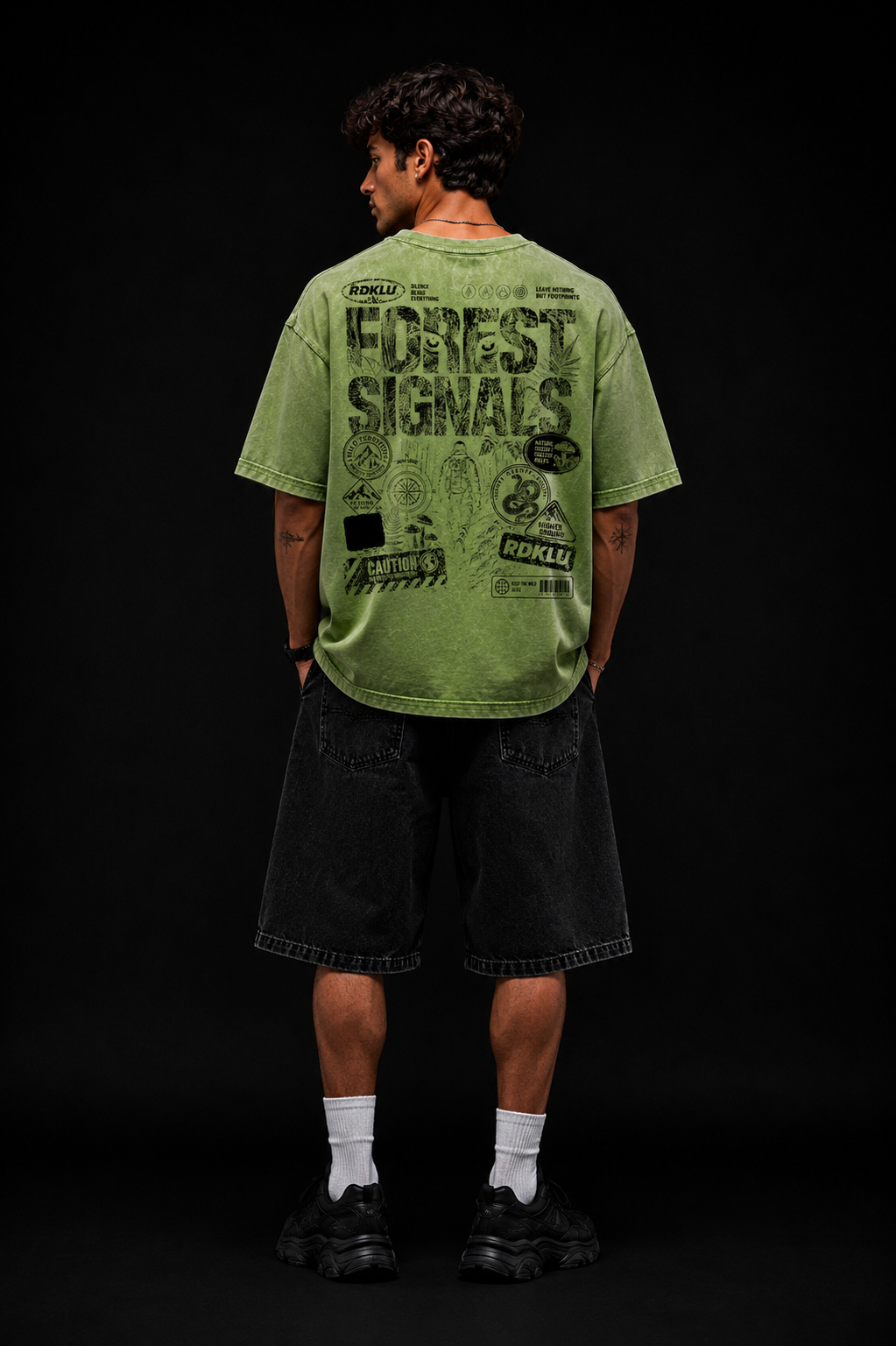 Urban Forest * ACID WASH OVER SIZE TEE #390