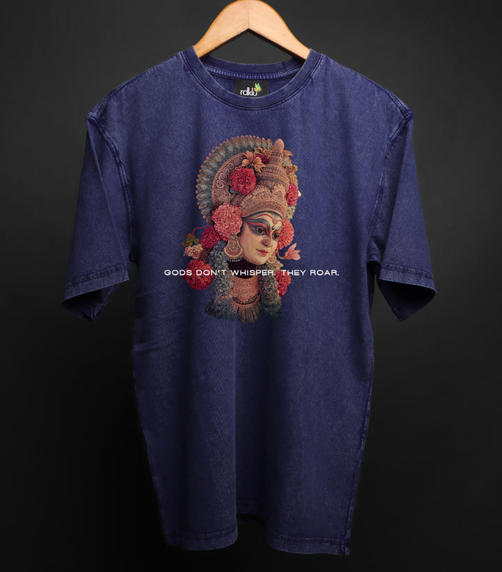 BHOOT KOLA * WASHED OUT PRINTED OVERSIZED TEE #12