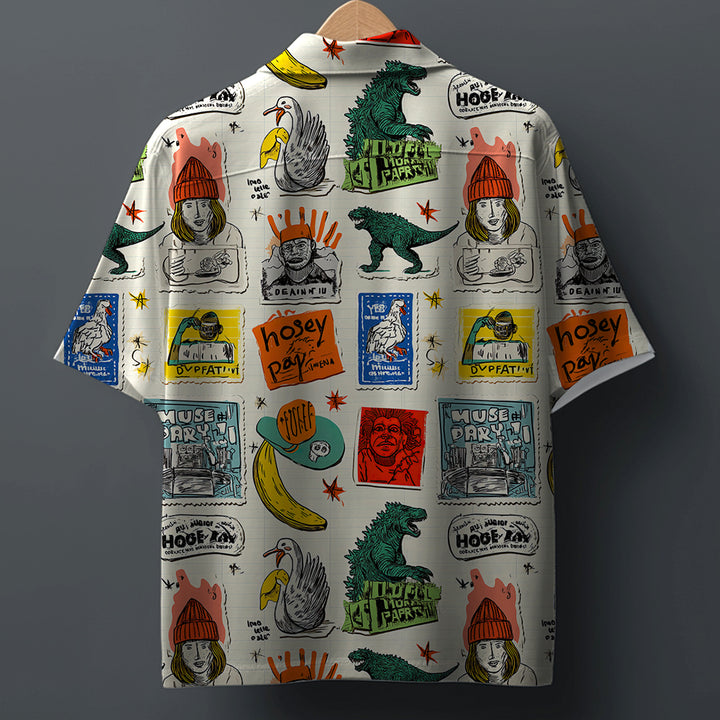 NOWAY HOSAY * Printed Cuban SHIRT #1