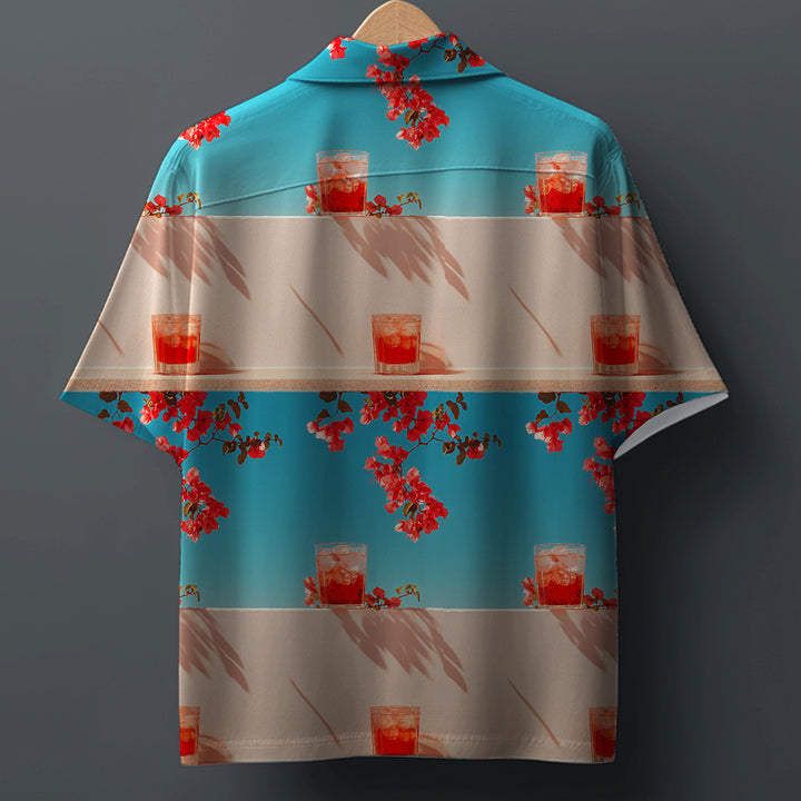 BOUGAINVILLEA BREEZE * Printed Cuban SHIRT #2