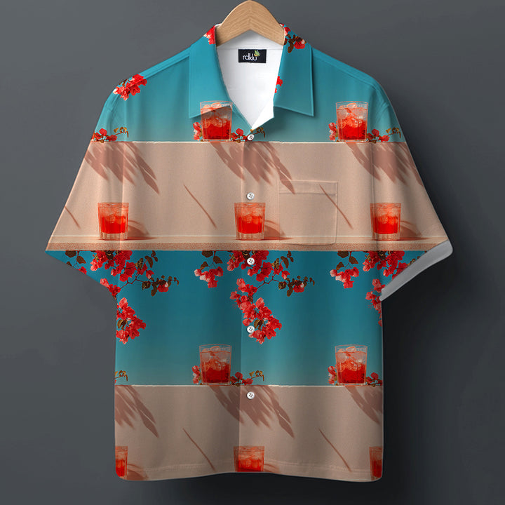 BOUGAINVILLEA BREEZE * Printed Cuban SHIRT #2