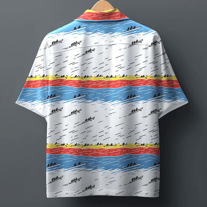 ROA & FLOW * Printed Cuban SHIRT #3