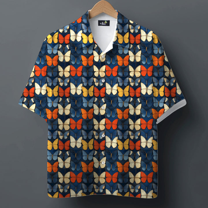 FLIGHT OF COLORS * Printed Cuban SHIRT #5