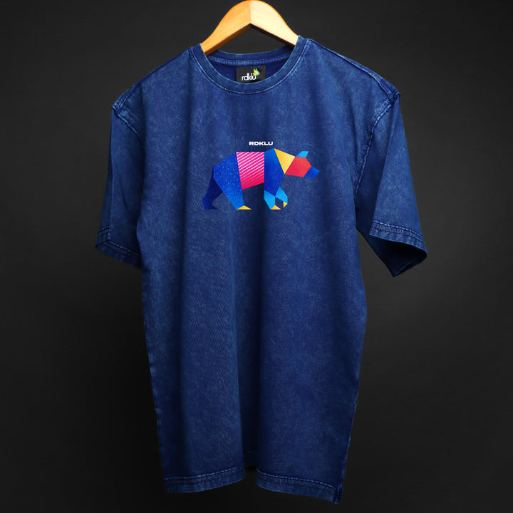 Origami Spirit - RAW EDGE * ACID HEAVY GSM PRINTED OVERSIZED TEE #27