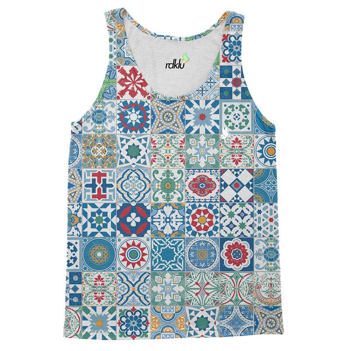 Cotton Sandos - Mosaic Blue - RDKLU Men's Cotton Sando#17