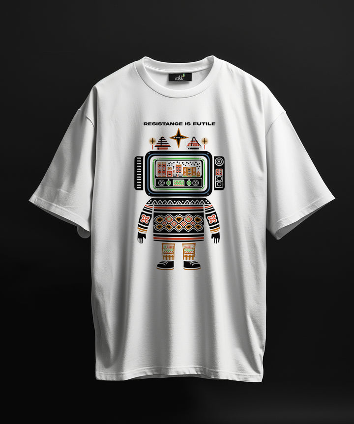 past-forward - RDKLU PRINTED OVERSIZE TEE#81