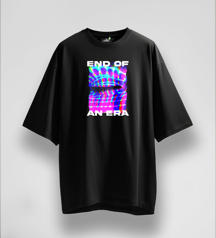RUST- RDKLU PRINTED OVERSIZE TEE#85