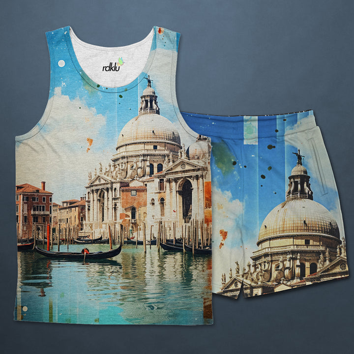 PRINTED SANDO & SHORT CO-ORD SET#5