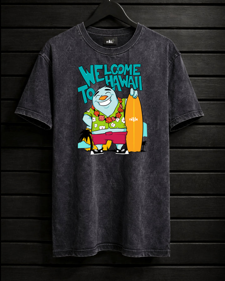 ALOHA * WASHED OUT TEE#382