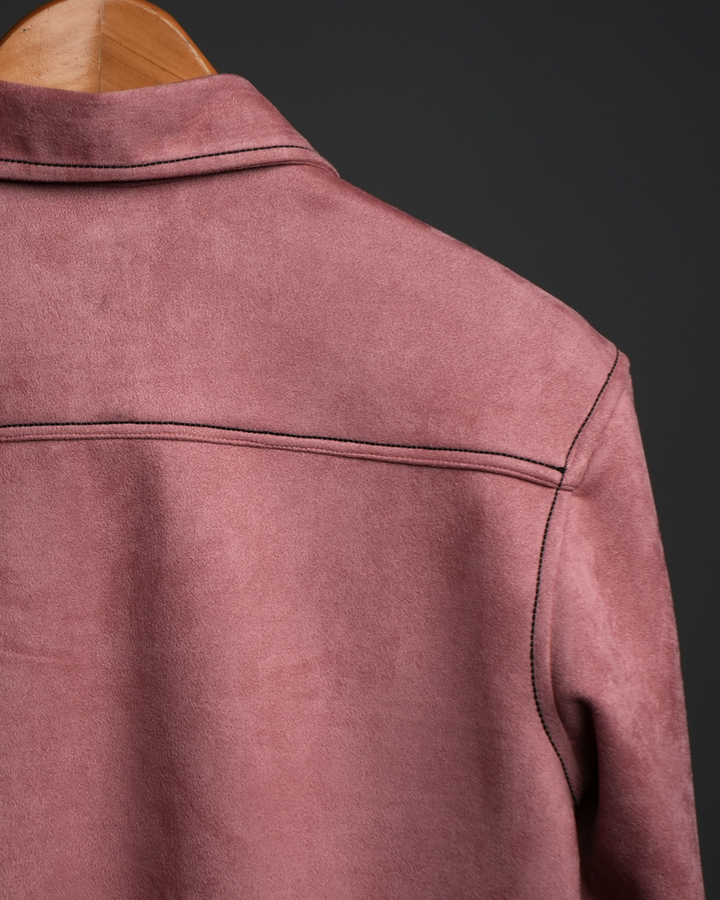 Indian Red - Suede Zip Shirt #162