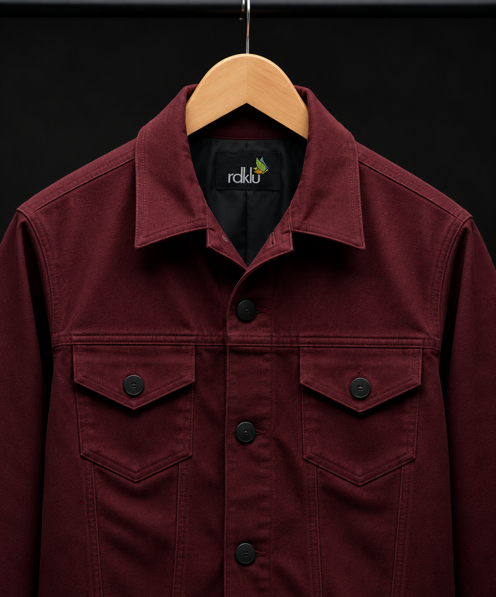 Bordeaux Shadow Trucker Jacket #170