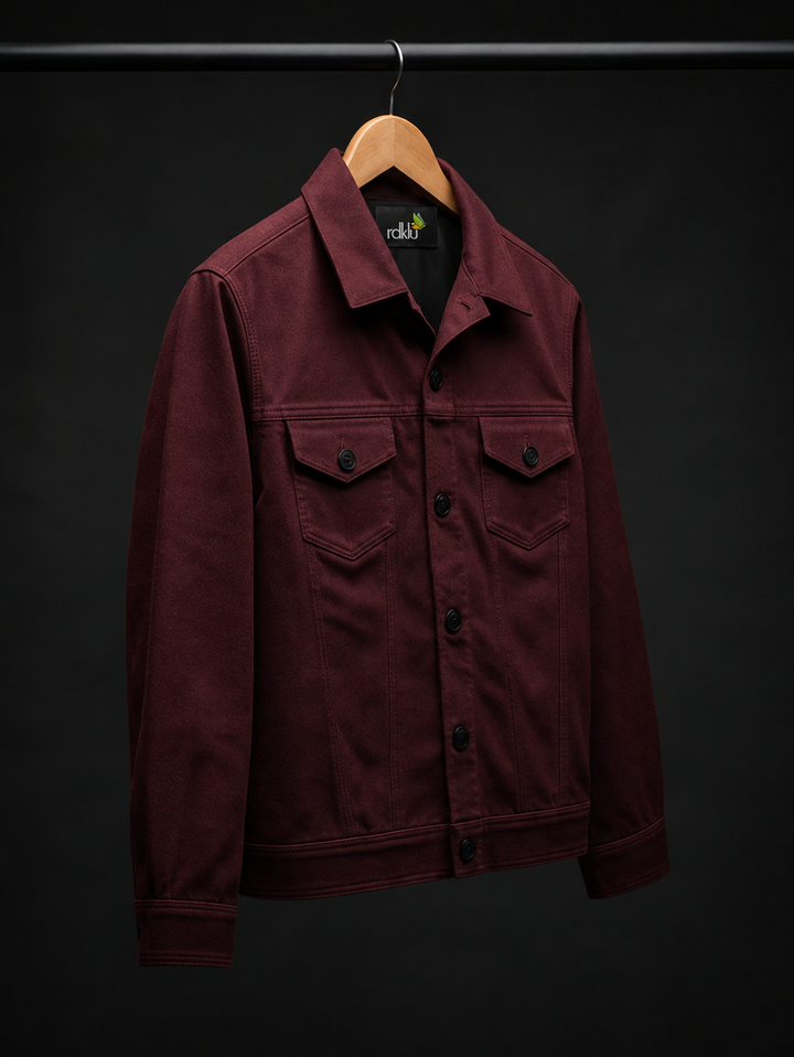 Bordeaux Shadow Trucker Jacket #170