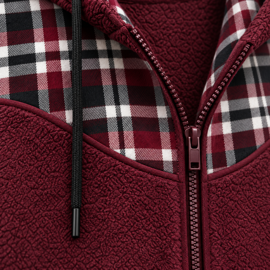 UNISEX Winewood Flannel Hoodie #41