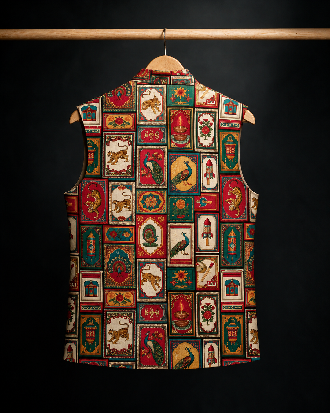 Utsav Chitra Printed Waistcoat #20
