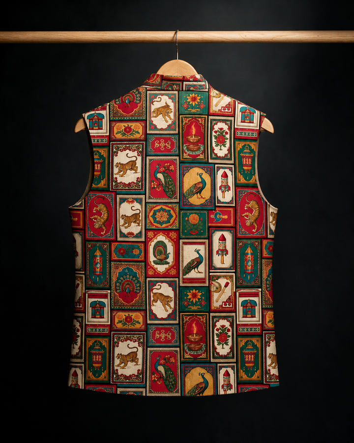 Utsav Chitra Printed Waistcoat #20