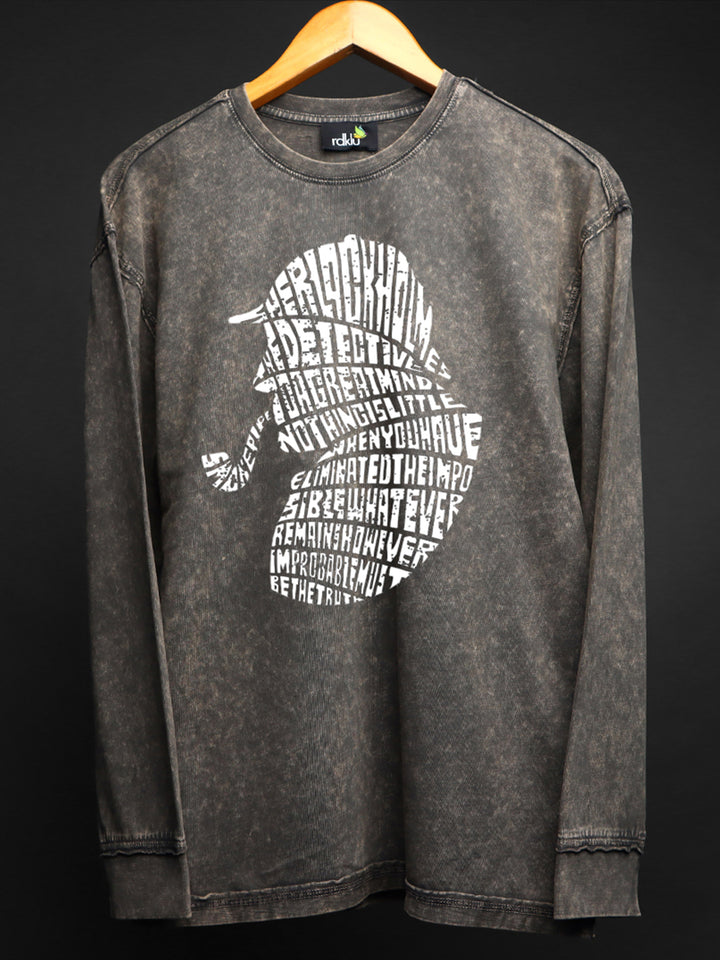 SILVER HAZE * WASHED OUT Printed SWEATSHIRT #19