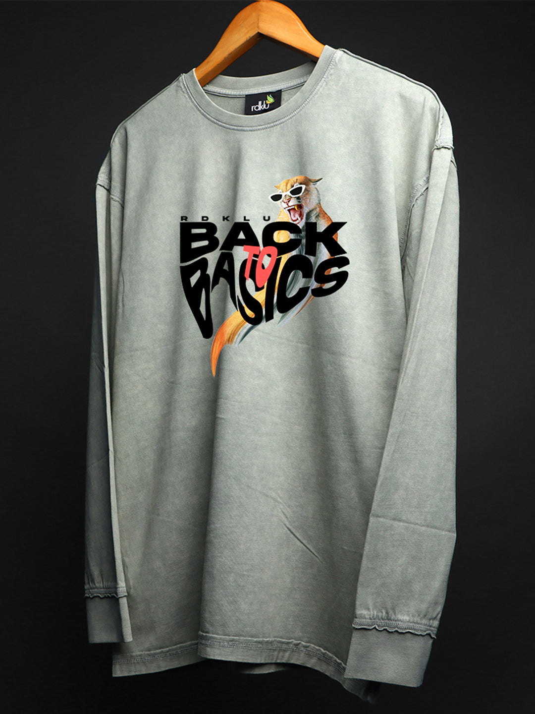 SILVER HAZE * WASHED OUT Printed SWEATSHIRT #20