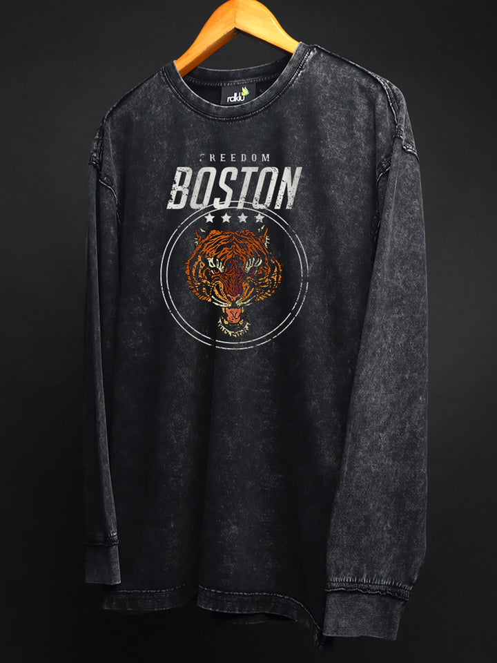 SILVER HAZE * WASHED OUT Printed SWEATSHIRT #18