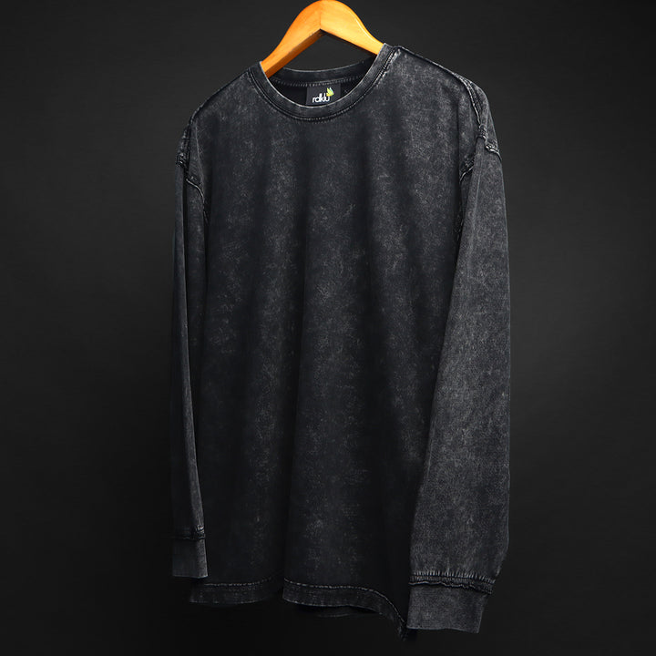 CARBON BURN - RAW EDGE * ACID HEAVY GSM SWEATSHIRT #14