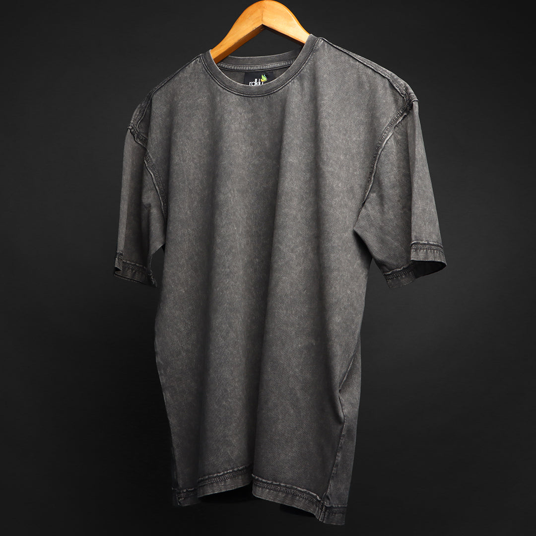 RAW EDGE * ACID HEAVY GSM OVERSIZED  TEE #11