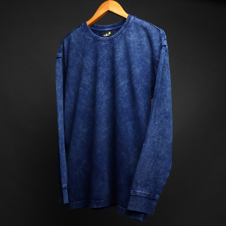 OCEAN FADE - RAW EDGE * ACID HEAVY GSM SWEATSHIRT #17