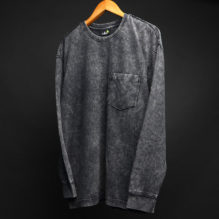 ASH RELIC - RAW EDGE * ACID HEAVY GSM SWEATSHIRT #18