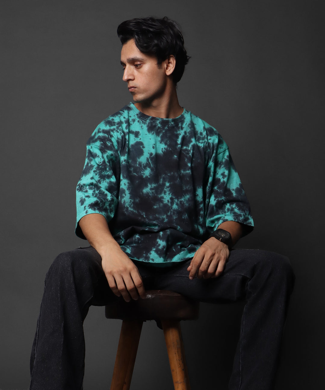 Tie Dye Over Size Tee - Obsidian * RDKLU TIE & DYE OVER SIZE TEE#10