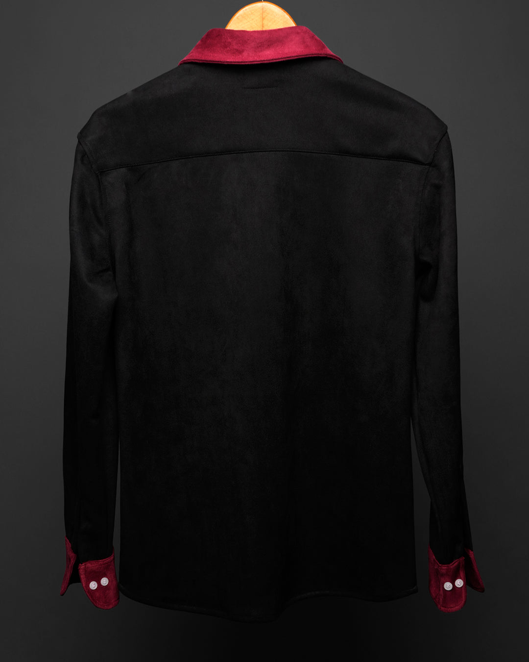 The Burgundy Edit * Suede Zip Shirt #178