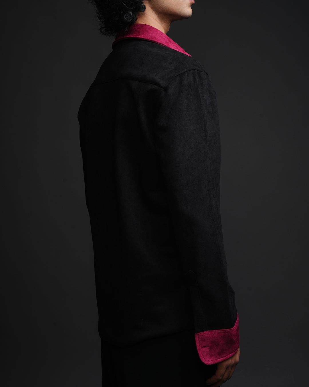 The Burgundy Edit * Suede Zip Shirt #178