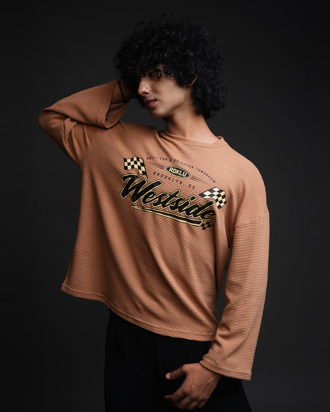 Westside* Boxy Fit Printed Tee#68