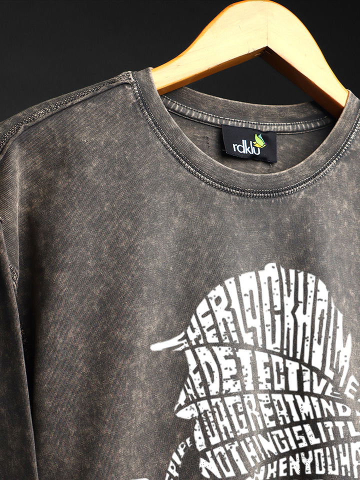 SILVER HAZE * WASHED OUT Printed SWEATSHIRT #19
