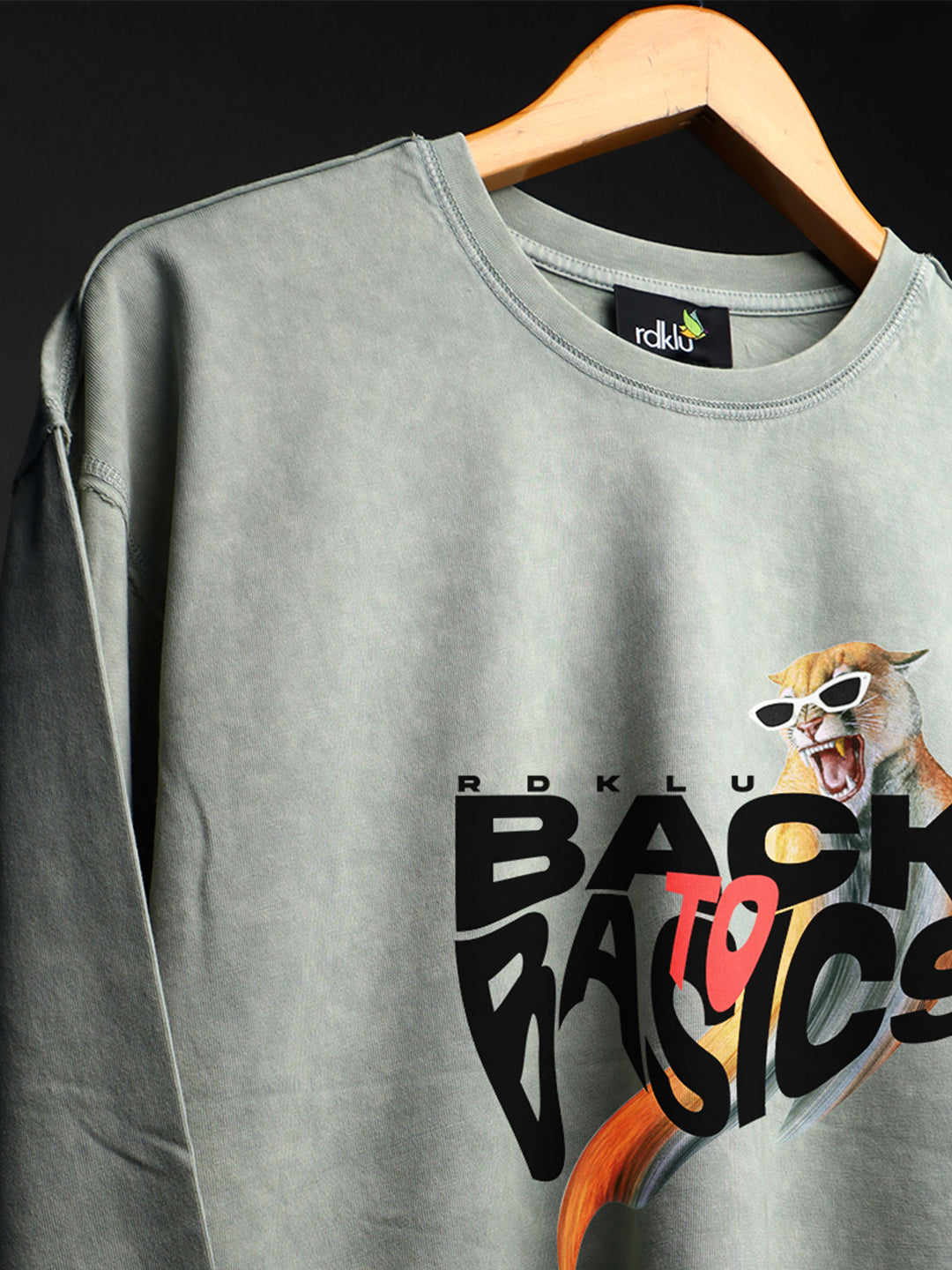 SILVER HAZE * WASHED OUT Printed SWEATSHIRT #20