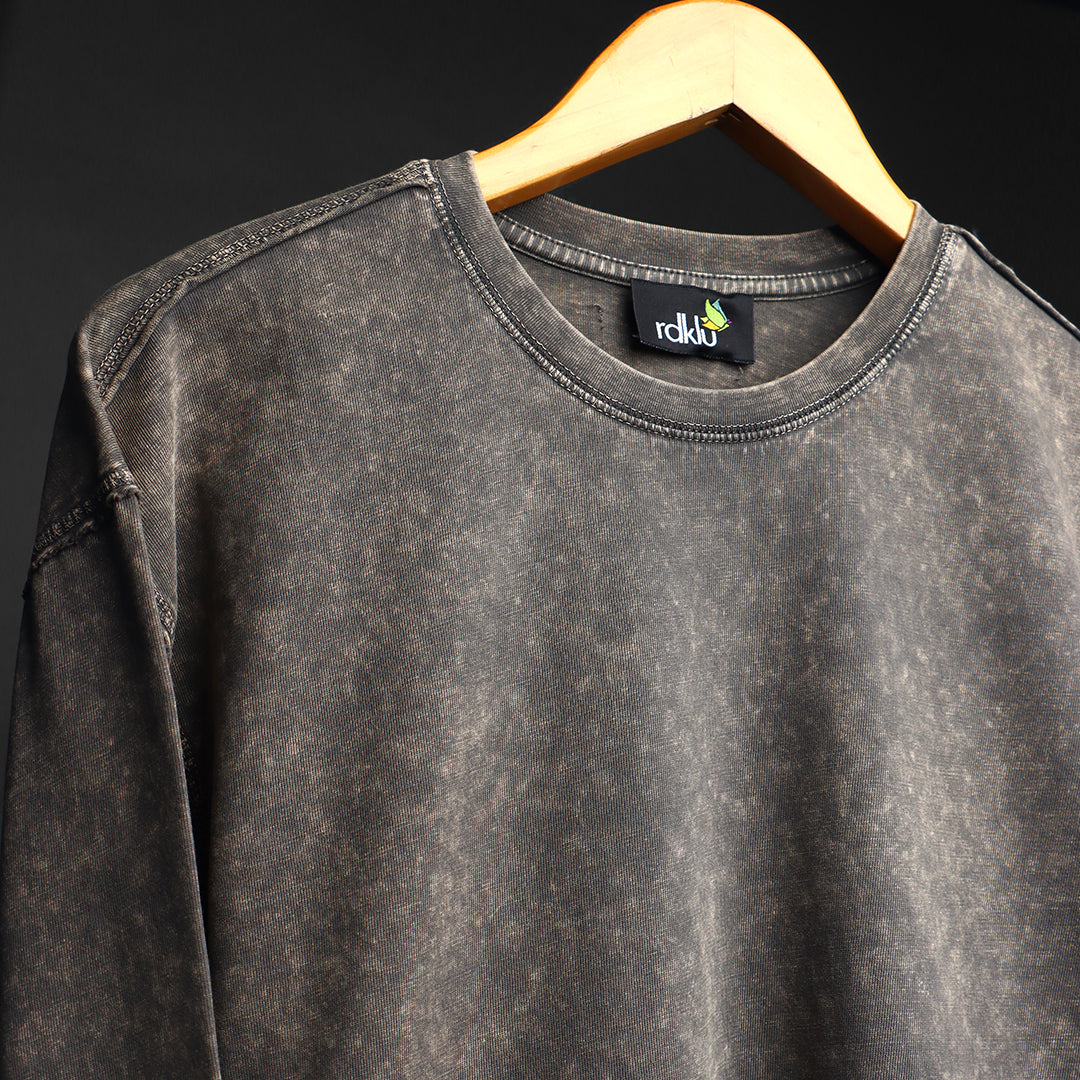 DUST FADE- RAW EDGE * ACID HEAVY GSM SWEATSHIRT #15
