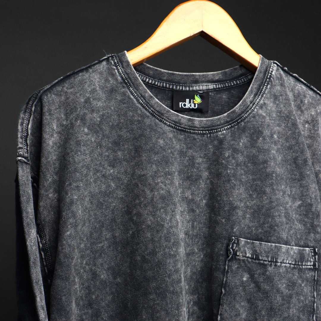 ASH RELIC - RAW EDGE * ACID HEAVY GSM SWEATSHIRT #18